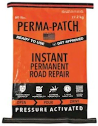 ASPHALT REPAIR, PERMA-PATCH, INSTANT PERMANENT ROAD REPAIR, 60 LBS (MIN 2 / BULK) LARGE