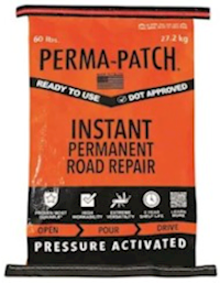 ASPHALT REPAIR, PERMA-PATCH, INSTANT PERMANENT ROAD REPAIR, 60 LBS (MIN 2 / BULK) MAIN