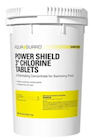 CHLORINATING TABLETS, SANITIZER, AQUAGUARD POWER SHIELD, 3 IN TABLETS, 50 LB BUCKET THUMBNAIL