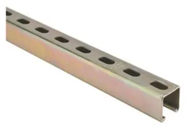 STRUT CHANNEL, 14 GAUGE, GALVANIZED, THOMAS AND BETTS, GOLD, 10 FT (MIN 2 / BULK) LARGE