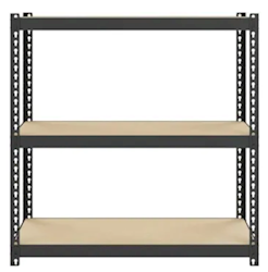 SHELVES, STORAGE, GARAGE UNIT, SPACE SOLUTIONS, 3-TIER, BLACK LARGE