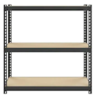 SHELVES, STORAGE, GARAGE UNIT, SPACE SOLUTIONS, 3-TIER, BLACK THUMBNAIL