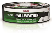 DUCT TAPE, 398 ALL-WEATHER, NASHUA, HVAC, BLACK, 1.89" X 60 YD (MIN 5 / BULK) THUMBNAIL