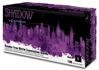DISPOSABLE GLOVES, ADENNA SHADOW, NITRILE, 6 MIL, BLACK, L, 100/BX, SHD936 THUMBNAIL