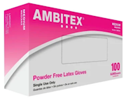 DISPOSABLE GLOVES, AMBITEX, LATEX, POWDER-FREE, CREAM, M, 100 GLOVES/CT (MIN 9 / BULK) THUMBNAIL