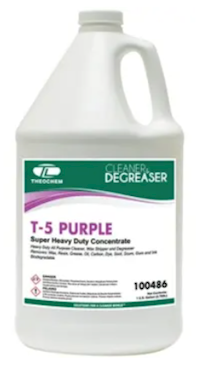 DEGREASER, THEOCHEM T-5 PURPLE, HEAVY DUTY, 1 GALLON, 4/CT (MIN 2 CASES / BULK) MAIN