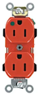 OUTLET, DUPLEX, HOSPITAL-GRADE, LEVITON, 2-POLE, STRAIGHT BLADE, 15A, 125V (MIN 4 / BULK) THUMBNAIL