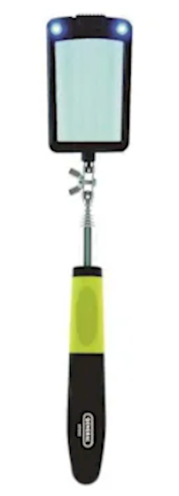 INSPECTION MIRROR, TELESCOPIC, LED LIGHTED, 360 DEGREE SWIVEL, GENERAL TOOLS (MIN 3 / BULK) MAIN