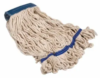 MOP HEADS, COTTON, LOOPED END, RENOWN, 5", WHITE, 2/CT LARGE