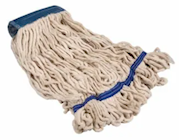 MOP HEADS, COTTON, LOOPED END, RENOWN, 5", WHITE, 2/CT THUMBNAIL