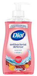 HAND SOAP, ANTIBACTERIAL, DIAL, LIQUID, PUMP, POMEGRANATE TANGERINE SCENT, 1/EA LARGE