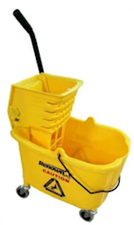 BUCKET / WRINGER COMBO, 35 QT, SIDE-PRESS, RENOWN, YELLOW (MIN 2 / BULK) LARGE