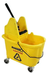 BUCKET / WRINGER COMBO, 35 QT, DOWN-PRESS, RENOWN, YELLOW (MIN 2 / BULK) LARGE