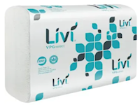 PAPER TOWELS, MULTIFOLD, WHITE, LIVI PREMIUM EMBOSSING, 9.45" x 9.06", 4000/CT (MIN 2 CASES / BULK) MAIN