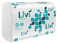 PAPER TOWELS, MULTIFOLD, WHITE, LIVI PREMIUM EMBOSSING, 9.45" x 9.06", 4000/CT (MIN 2 CASES / BULK) THUMBNAIL