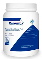 FLOOR CLEANER, NEUTRAL, PODS, RENOWN, 25/CT (MIN 2 CASES / BULK) LARGE