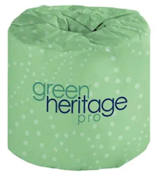 TOILET TISSUE, STANDARD, 2-PLY, GREEN HERITAGE, 400 SHEETS/ROLL, 96 ROLLS/CT (MIN 2 CASES / BULK) LARGE