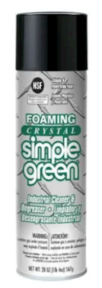 CLEANER / DEGREASER, FOAMING, SIMPLE GREEN, AEROSOL, 20 OZ (MIN 12 / BULK) MAIN