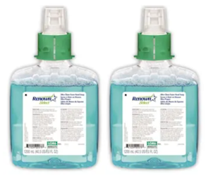 HAND SOAP, RB6 CLEAN RELEASE, RENOWN SELECT REFILL, 1200 ML, 2/CT (MIN 2 CASES / BULK) LARGE