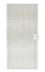 SECURITY DOOR, STEEL, WHITE, 36" X 80" LARGE