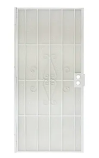 SECURITY DOOR, STEEL, WHITE, 36" X 80" MAIN