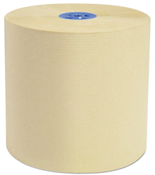 PAPER TOWELS, HARDWOUND, FOR TANDEM, NATURAL, CASCADES PRO PERFORM, BLUE CORE, 1-PLY, 6 ROLLS/CT LARGE