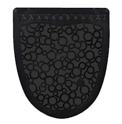 URINAL FLOOR MAT, P-SHIELD 2.0, BLACK, FRESH PRODUCTS, 6/CT LARGE