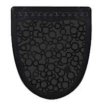 URINAL FLOOR MAT, P-SHIELD 2.0, BLACK, FRESH PRODUCTS, 6/CT MAIN