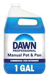 DISH SOAP, DAWN, POT AND PAN DETERGENT, LIQUID, 1 GALLON (MIN 2 / BULK) LARGE