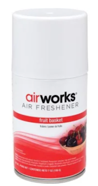 AIR FRESHENER, AIRWORKS, METERED AEROSOL, FRUIT BASKET SCENT, 7 OZ (MIN 16 / BULK) MAIN