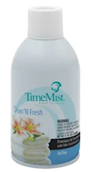AIR FRESHENER, AUTOMATIC, SPRAY, REFILL, CLEAN AND FRESH, 6.6 OZ, 1042771 (MIN 9 / BULK) LARGE
