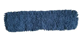 DUST MOP HEAD, 24" X 5", PREMIUM BLUE BLEND TWISTED LOOP-END HEAD, REN02182 (MIN 19 / BULK) THUMBNAIL