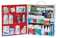 FIRST AID CABINET, 3-SHELF, CLASS B INDUSTRIAL, MEDI-FIRST MAIN