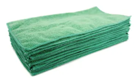 CLOTHS, MICROFIBER, 16" X 16", GREEN, RENOWN, 12/CT (MIN 4 / BULK) MAIN
