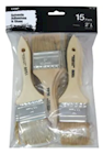 PAINT BRUSH SET, LINZER, 2", FLAT CHIP, 15/CT THUMBNAIL