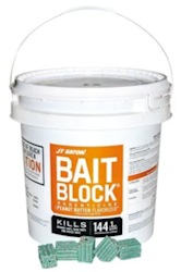 RODENTICIDE, PEANUT BUTTER FLAVOR, JT EATON, BAIT BLOCK, 9 LB PAIL LARGE