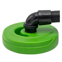 LID WITH HOSE & CUFF, FOR BACKPACK VACUUMS, 90 DEGREE ELBOW, 6 QT MAIN