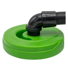 LID WITH HOSE & CUFF, FOR BACKPACK VACUUMS, 90 DEGREE ELBOW, 10 QT THUMBNAIL