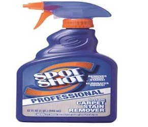STAIN REMOVER, CARPET CLEANER, SPOT SHOT, UNSCENTED, 32 OZ LARGE