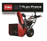 SNOW BLOWER, TWO-STAGE, CORDLESS, TRIGGERLESS STEERING, POWER-MAX, 26", 60-VOLT THUMBNAIL