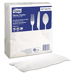 NAPKINS, DINNER, SOFT, TORK ADVANCED, 2-PLY, 100/PK, 28/CT LARGE