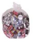 45 GALLON, 1.3 mil, CLEAR, 40 X 46, LOW-DENSITY, CORELESS ROLL LINERS, 100/CS THUMBNAIL
