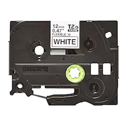 LABEL MAKER TAPE, BROTHER TZEFX231, 1/2" WIDE, BLACK ON WHITE, BROTHER LARGE