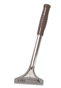 LONG HANDLE WALL SCRAPER, 4" BLADE, WARNER MAIN