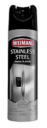 STAINLESS STEEL CLEANER & POLISH, FLORAL SCENT, WEIMAN, 17 OZ LARGE