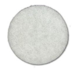 14", WHITE, POLISHING PADS, 5/CT LARGE