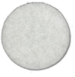 15", WHITE, POLISHING PAD, 5/CT LARGE