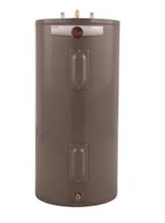 WATER HEATER, DOUBLE ELEMENT, ELECTRIC, 4500-WATT, RHEEM, 50 GALLON LARGE