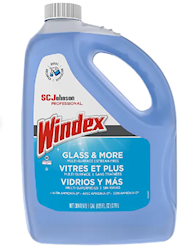 GLASS CLEANER, WINDEX WITH AMMONIA-D, FLORAL, 1 GALLON, 4/CT (696503) LARGE