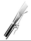 CREVICE TOOL, EXTERNAL SPRAY, STAINLESS STEEL, 1-1/2", UP TO 120 PSI THUMBNAIL